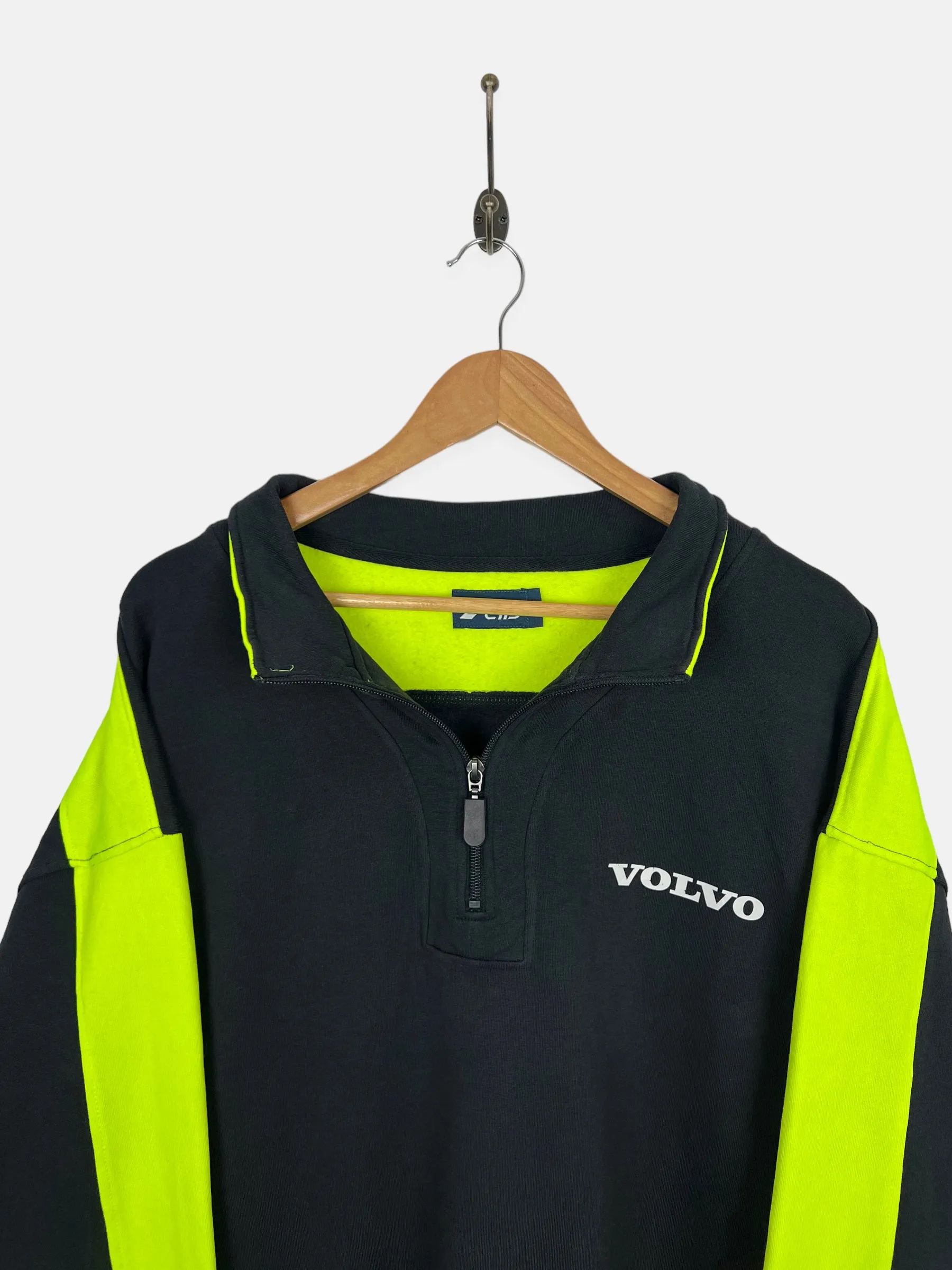 90's Volvo Vintage Quarterzip Sweatshirt Size 2-3XL