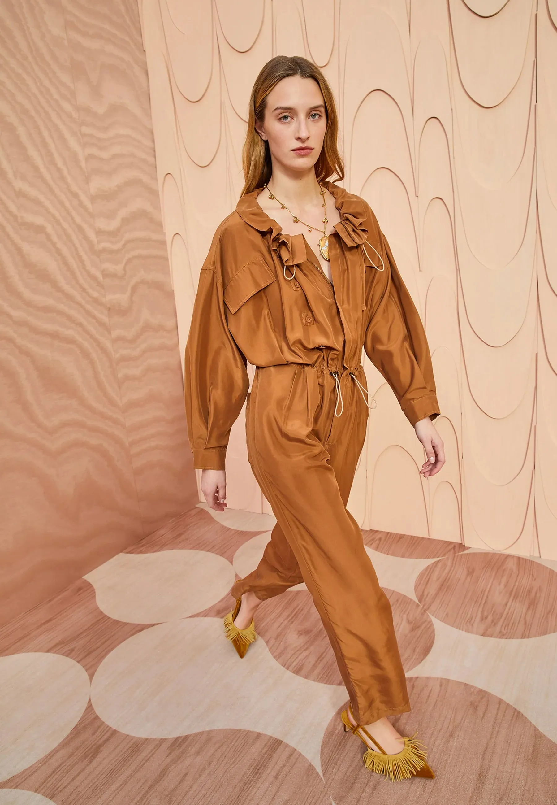 Aida Jumpsuit | Chestnut