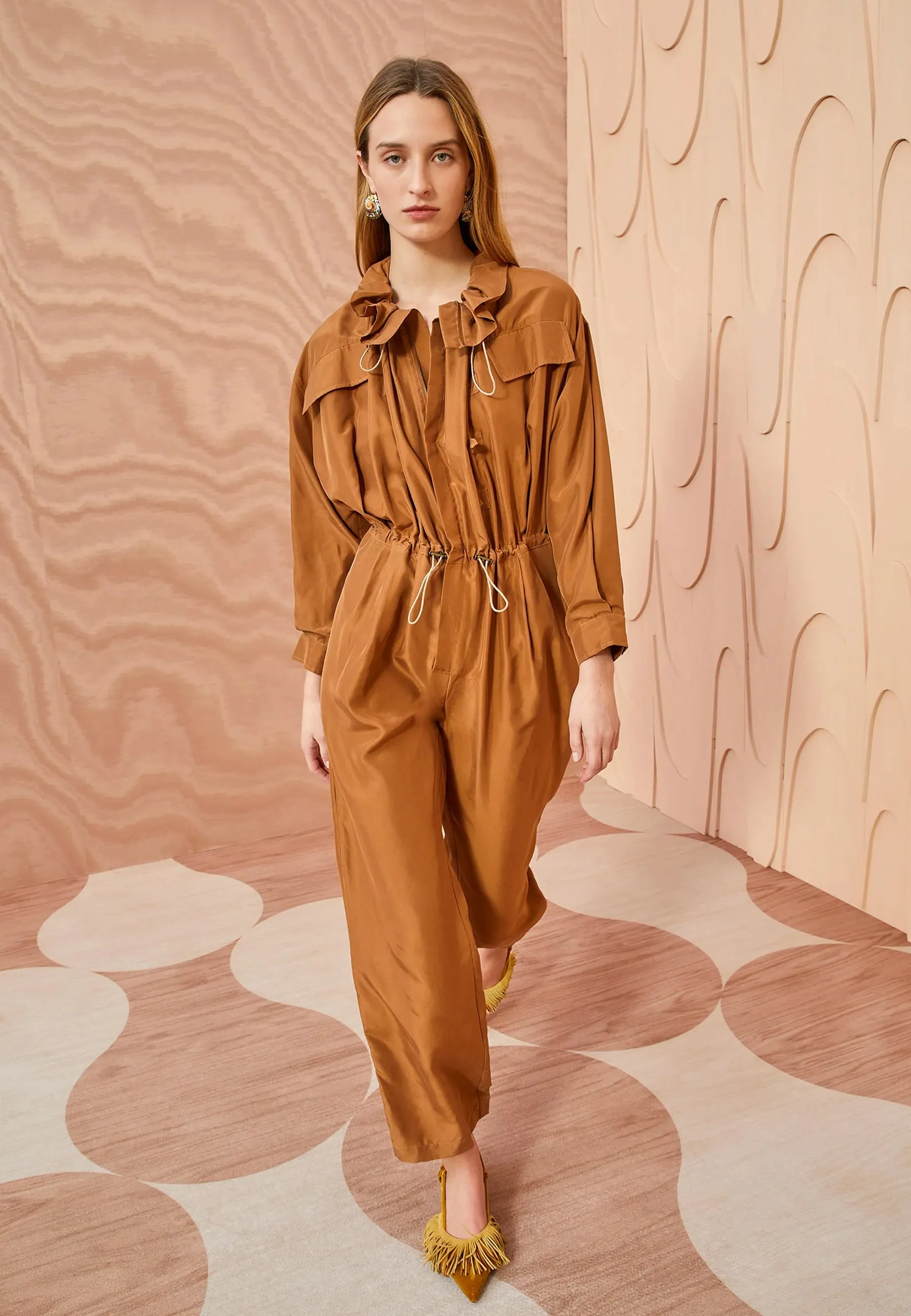 Aida Jumpsuit | Chestnut
