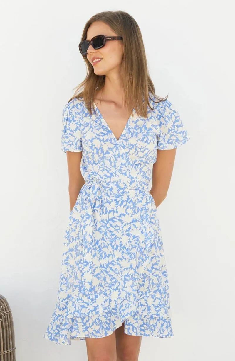 Aspiga Chelsea Wrap Dress Blue