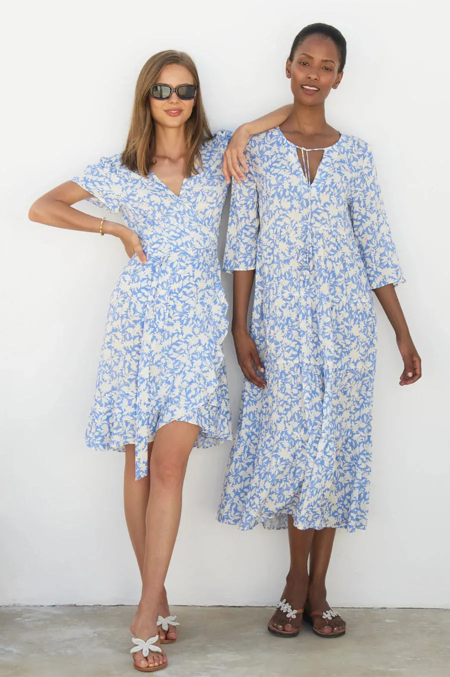 Aspiga Chelsea Wrap Dress Blue