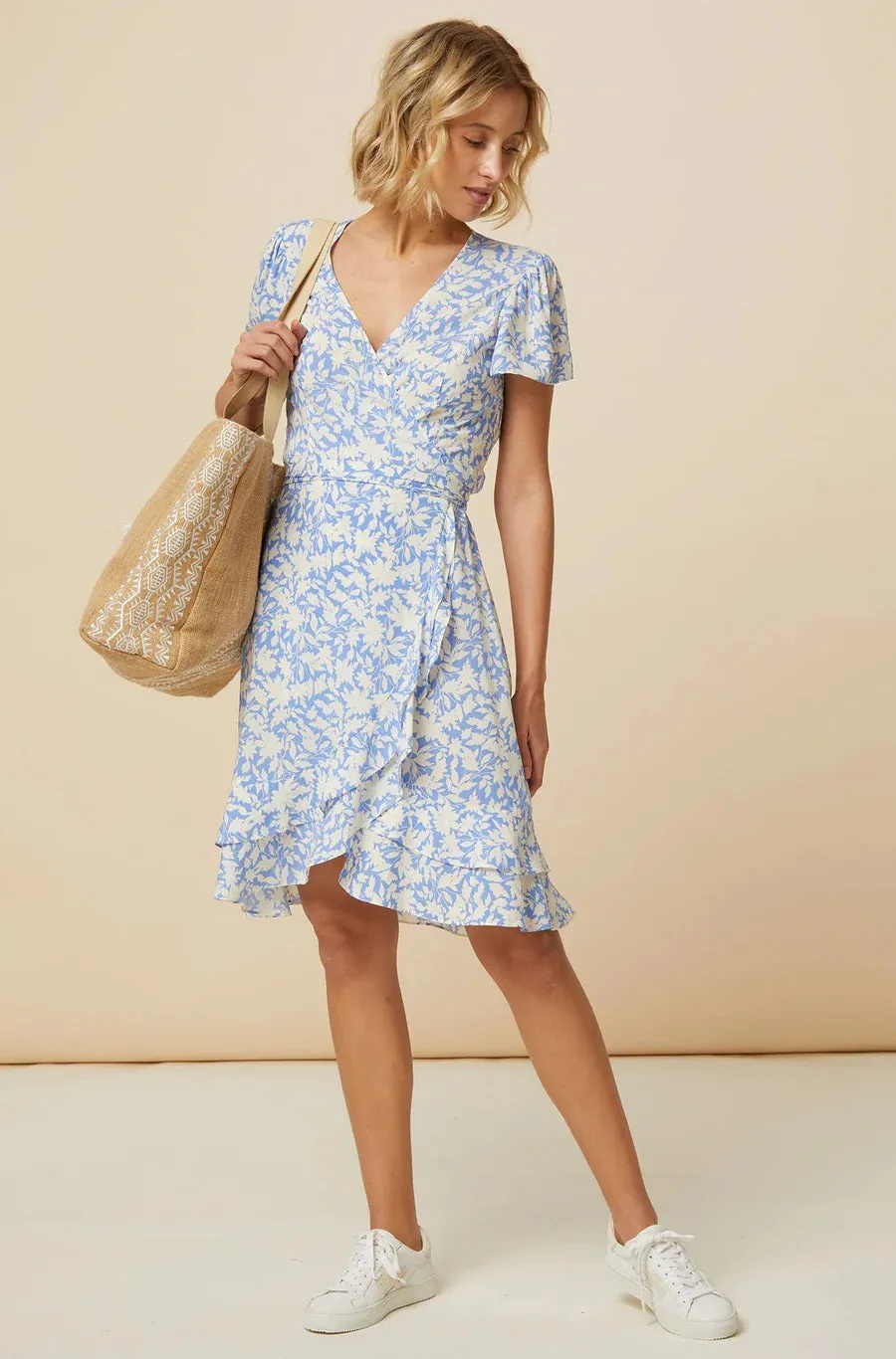 Aspiga Chelsea Wrap Dress Blue