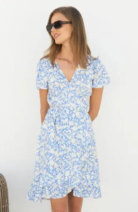 Aspiga Chelsea Wrap Dress Blue