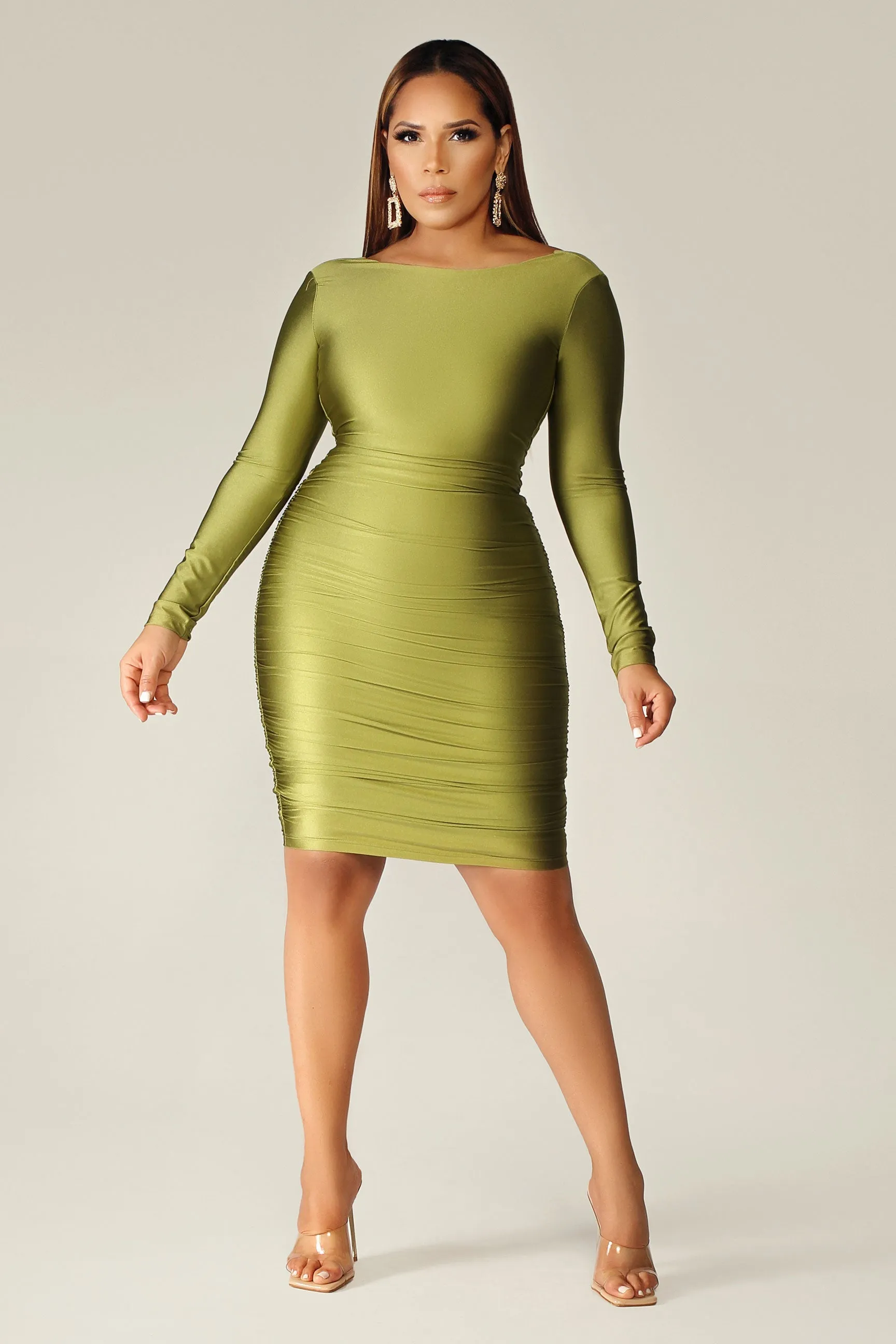 Aviana Ruched Bodycon Dress
