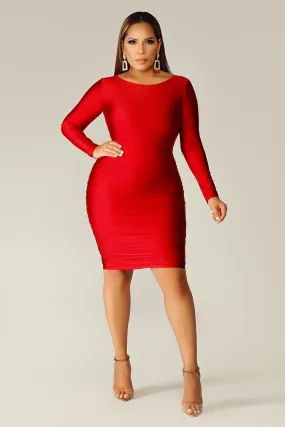 Aviana Ruched Bodycon Dress