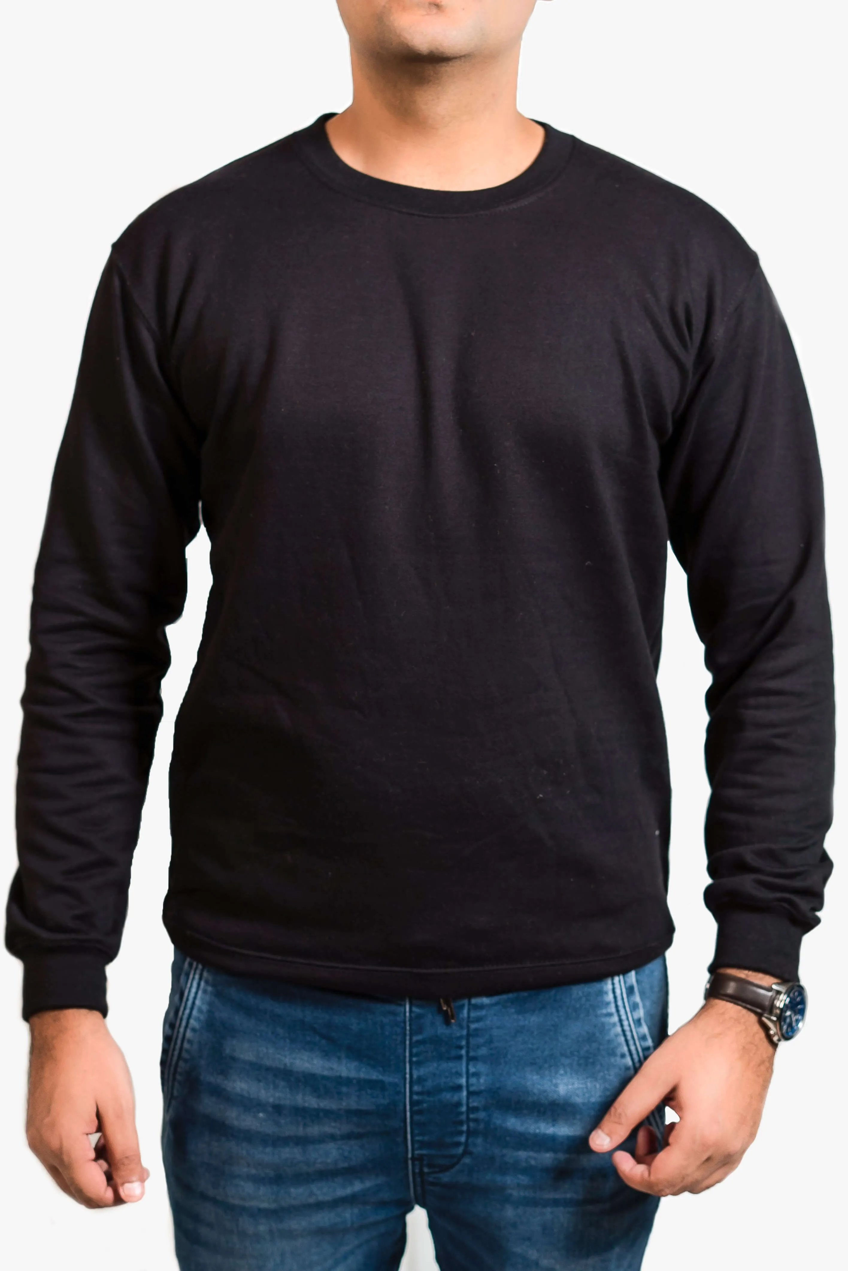 Basic Black Sweatshirt // Men