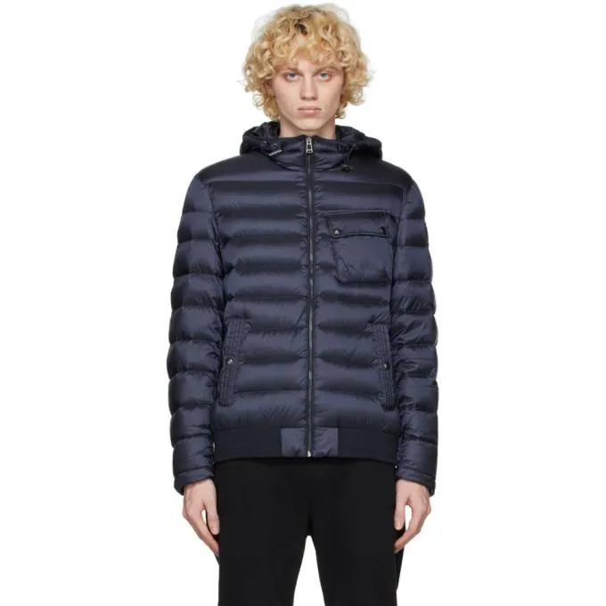 Belstaff Navy Down Streamline Puffer Jacket