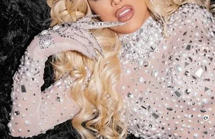 Birthday Outfit Catsuit Rhinestones Jumpsuit Crystal Outfits Pearls Full Diamond Bodysuit Dance Costume NEW IN