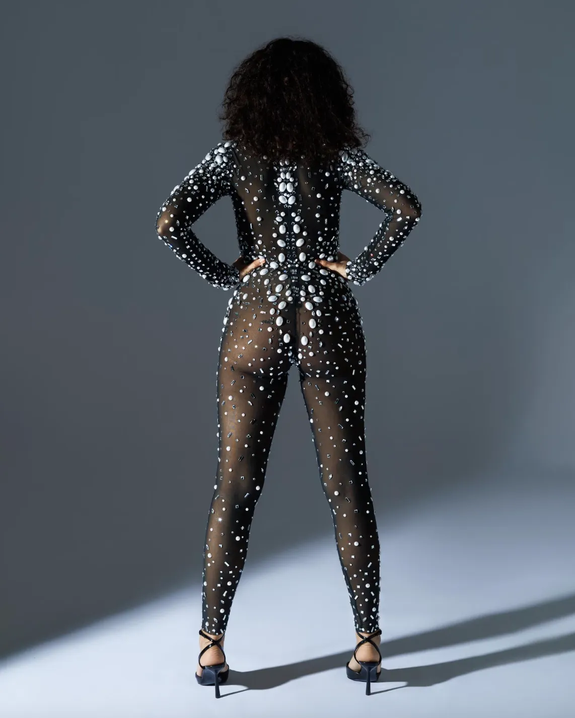 Birthday Outfit Catsuit Rhinestones Jumpsuit Crystal Outfits Pearls Full Diamond Bodysuit Dance Costume NEW IN