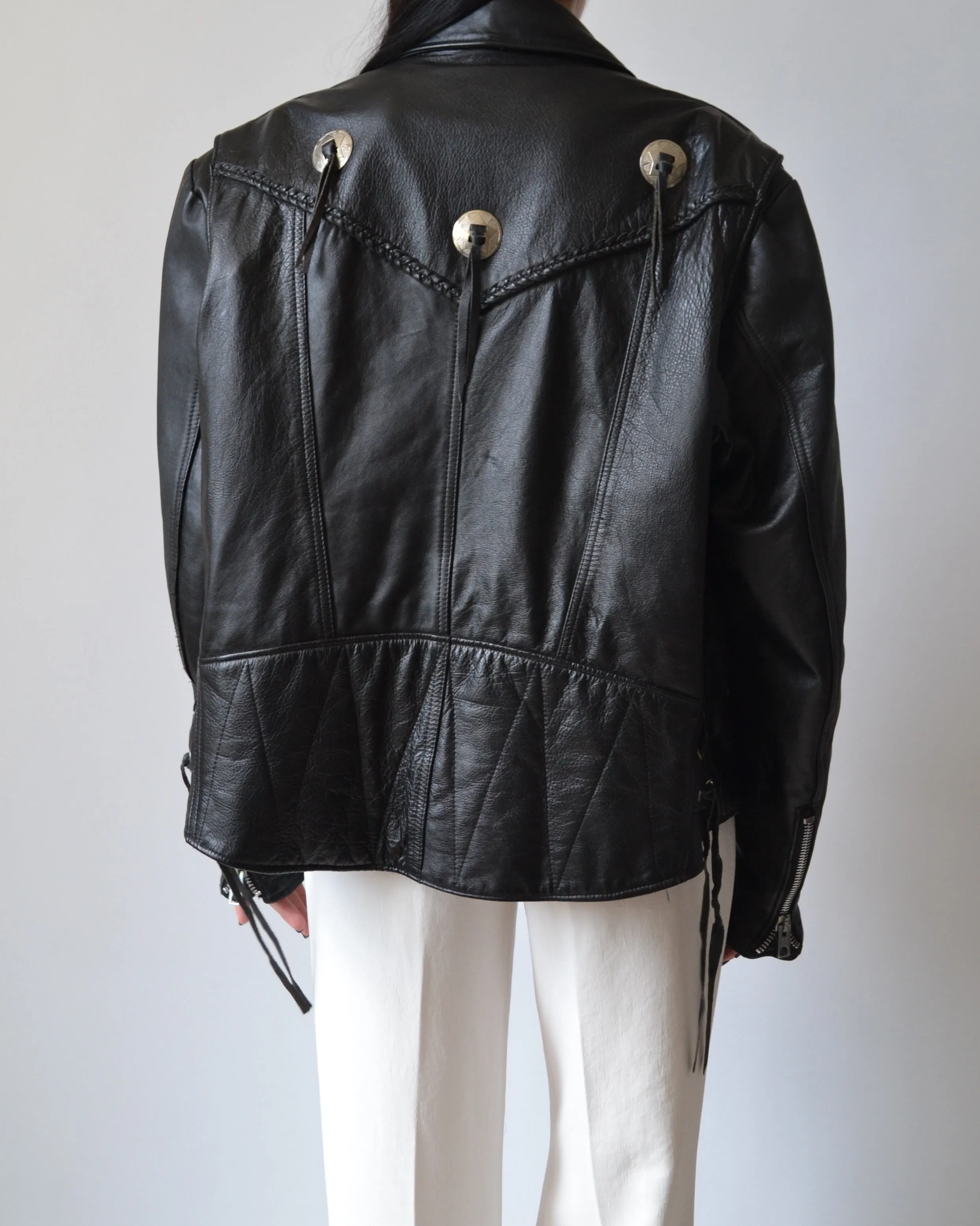 Black Leather Motorcycle Jacket