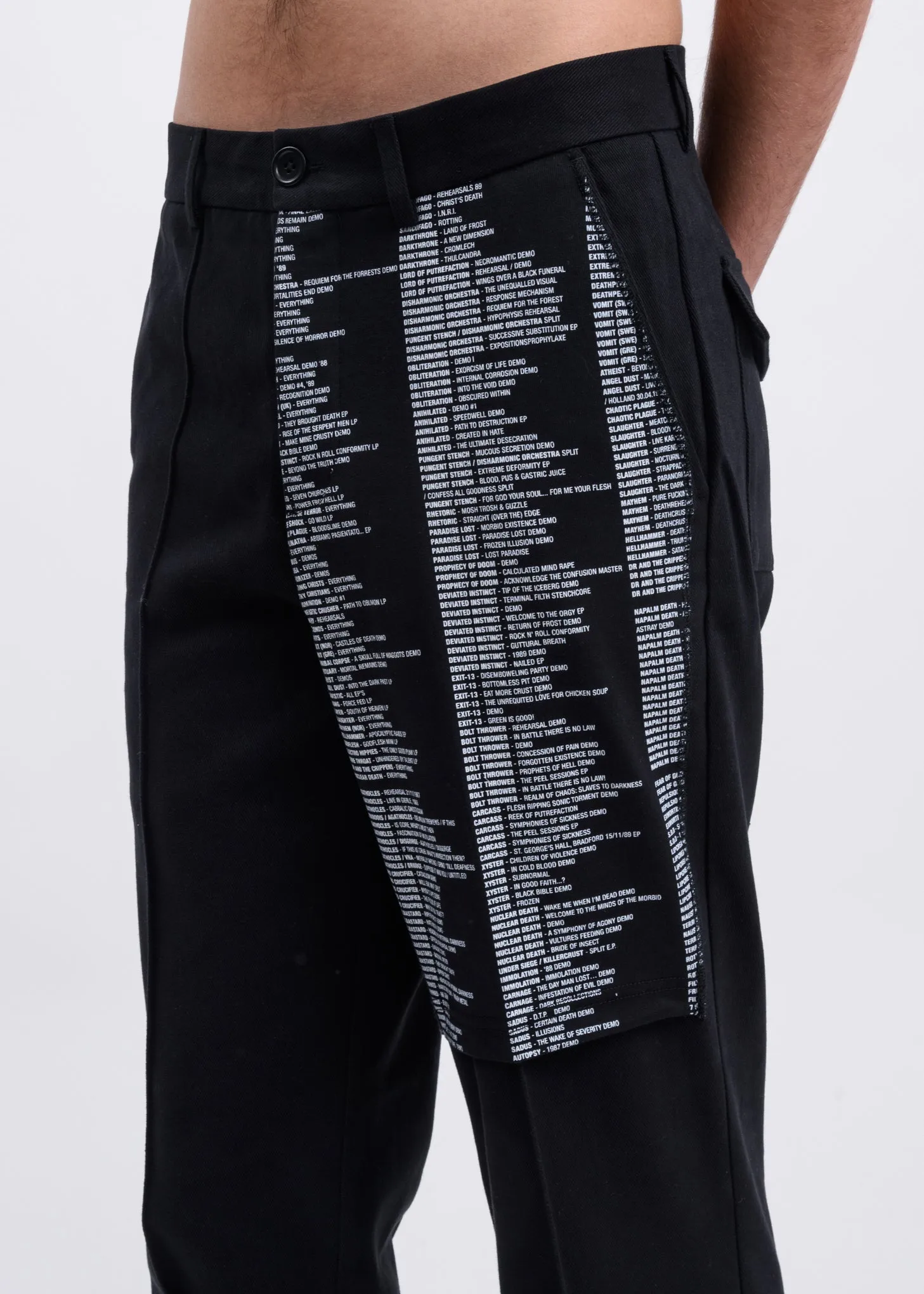 Black Samizdat Chino Trousers