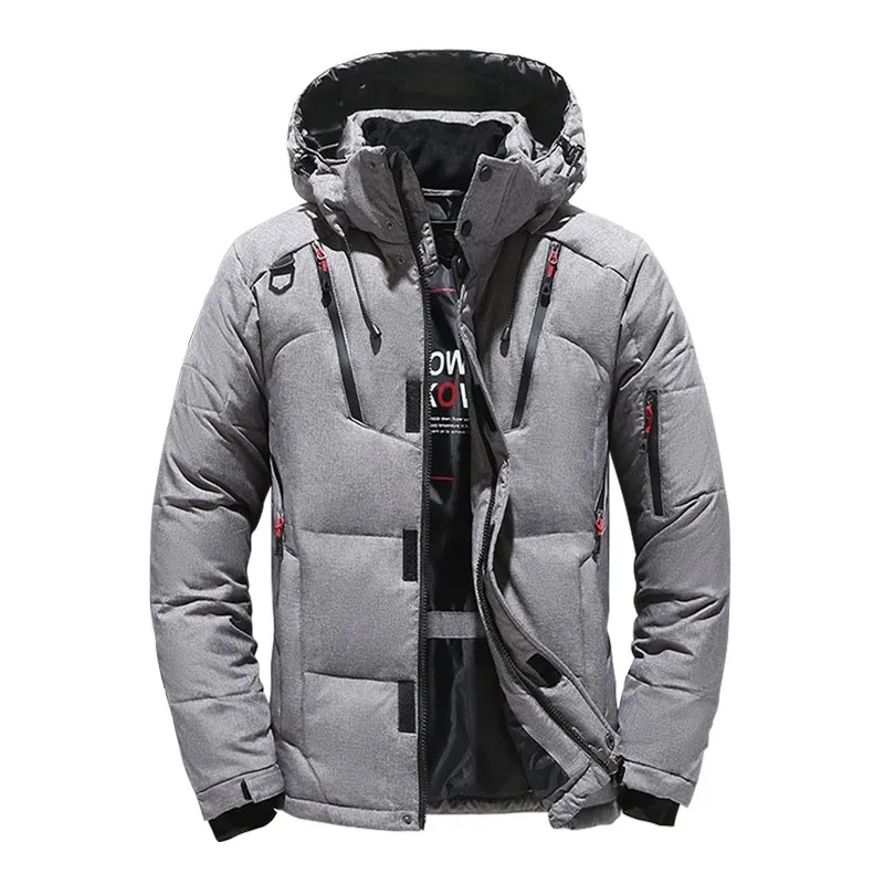 Bludren - Puffer Jacket Heren Ski met Capuchon, Waterdicht, Winddicht & Geïsoleerd