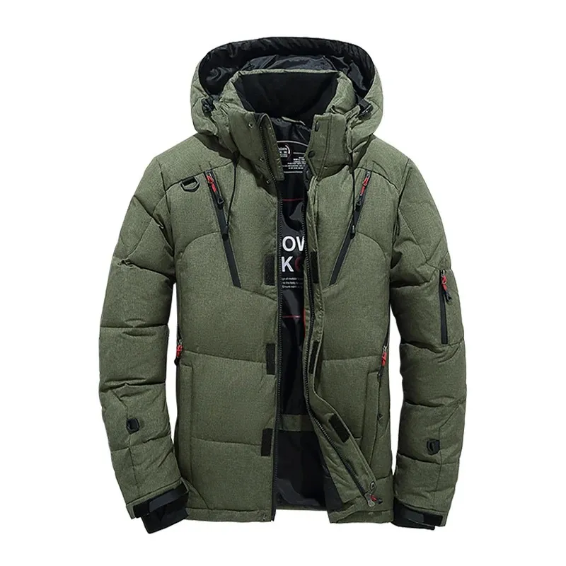 Bludren - Puffer Jacket Heren Ski met Capuchon, Waterdicht, Winddicht & Geïsoleerd