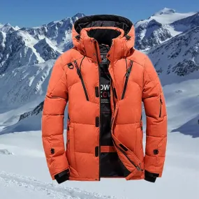 Bludren - Puffer Jacket Heren Ski met Capuchon, Waterdicht, Winddicht & Geïsoleerd