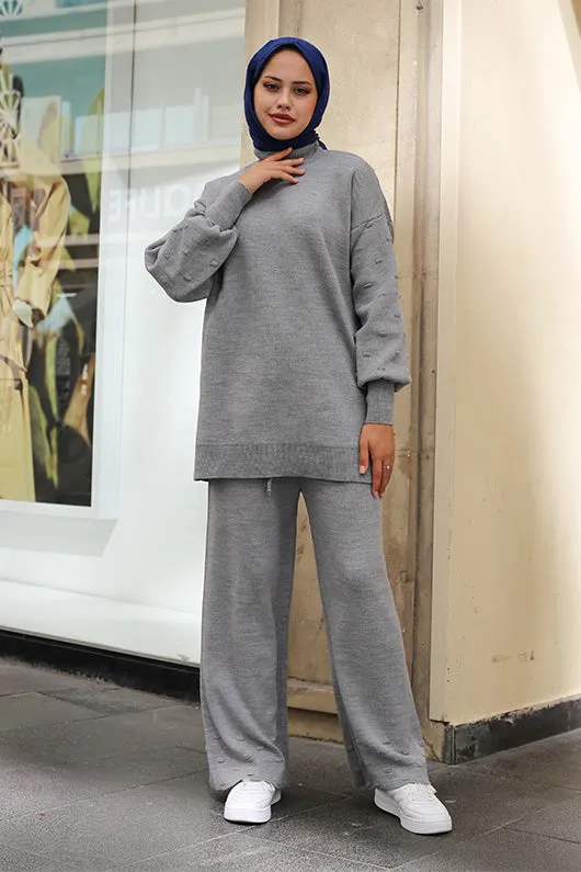 BNG Women Knitwear Twin Set Gray - Clermont