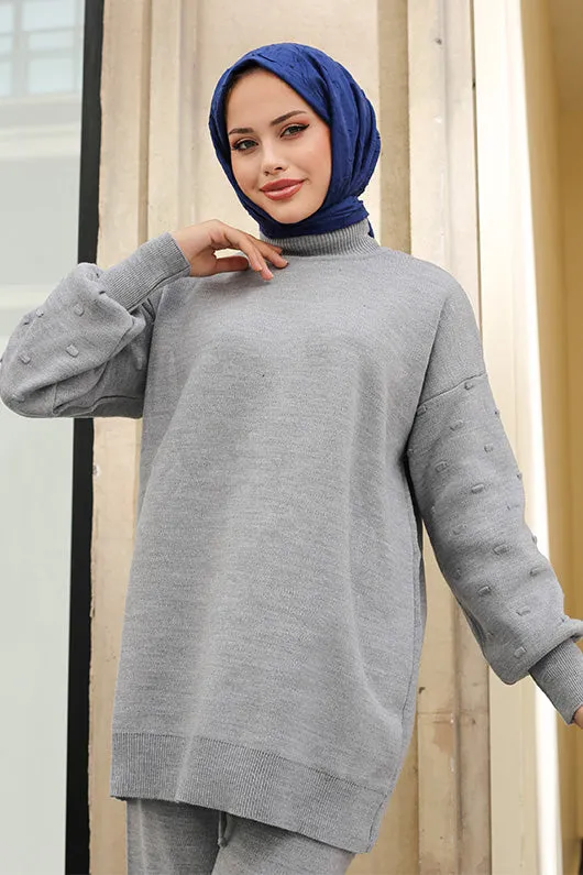 BNG Women Knitwear Twin Set Gray - Clermont