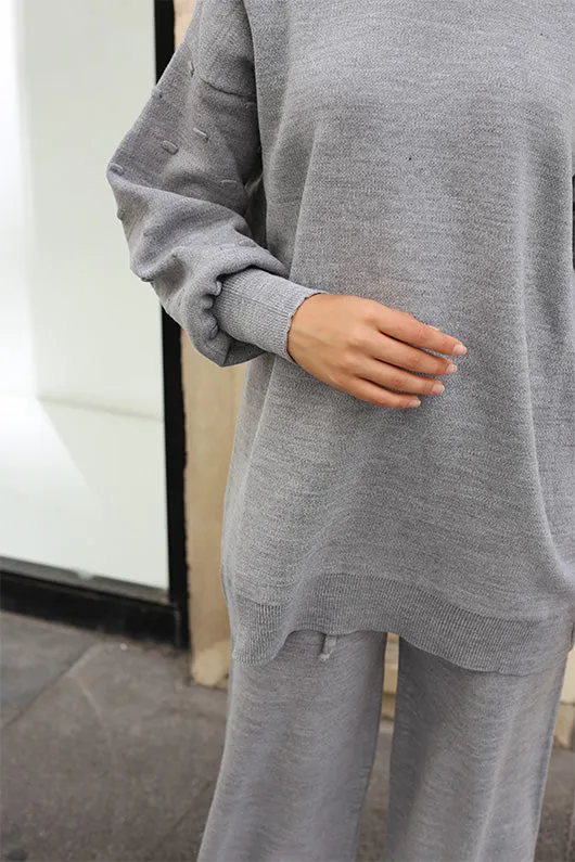 BNG Women Knitwear Twin Set Gray - Clermont