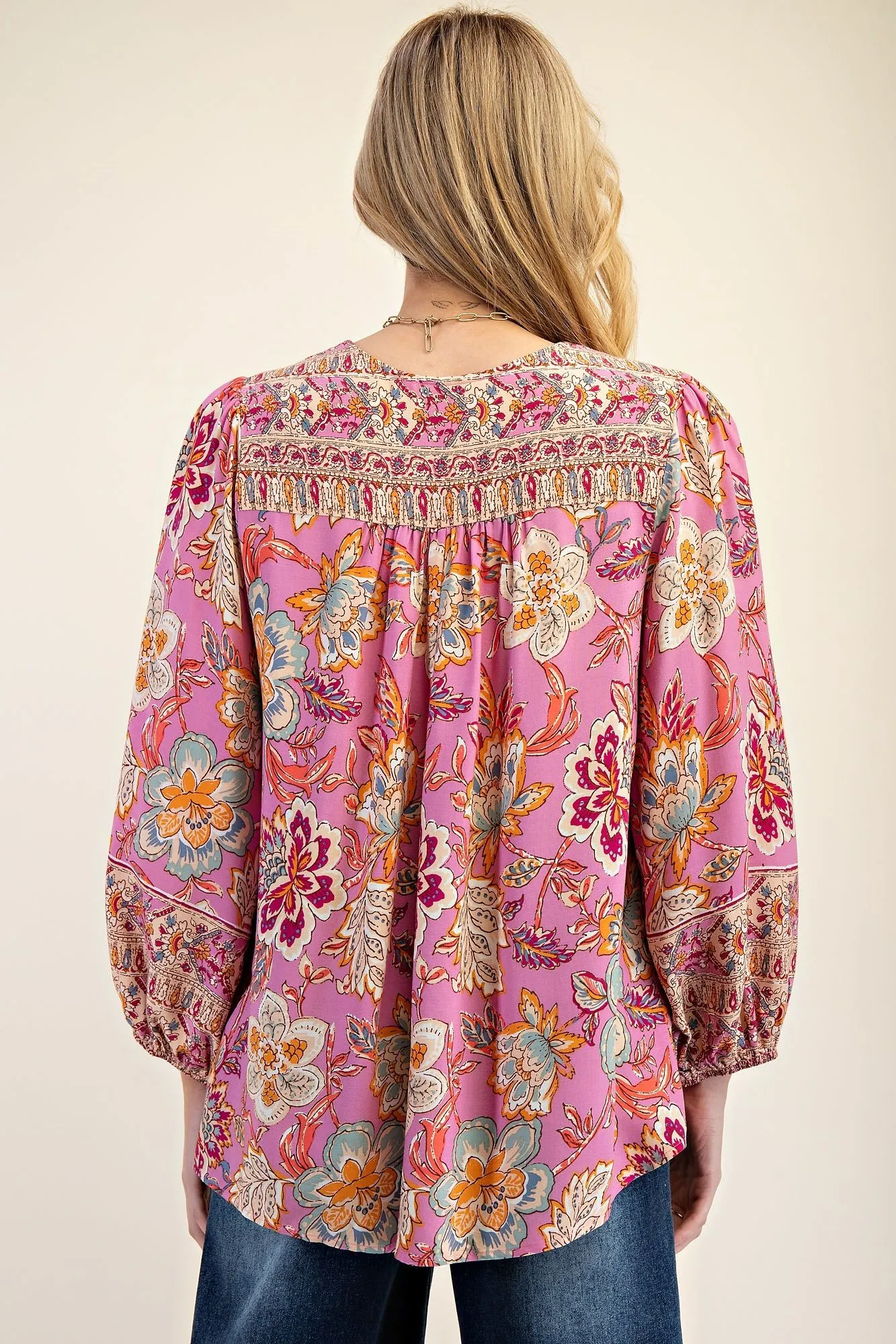 Border Printed Babydoll Tunic/Stuffology Boutique