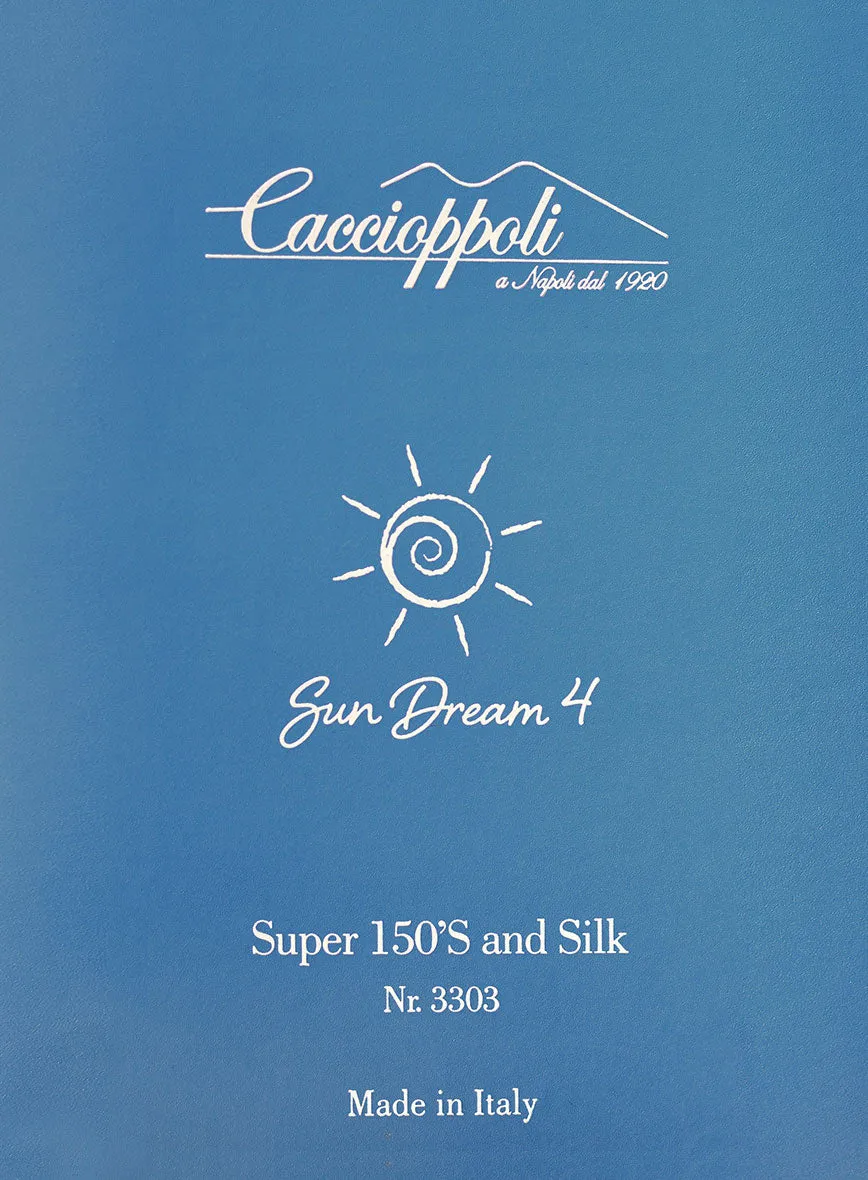 Caccioppoli Sun Dream Dark Gray Wool Silk Jacket