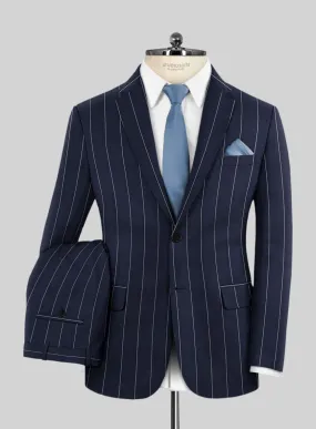 Caccioppoli Sun Dream Uggo Dark Navy Wool Silk Suit