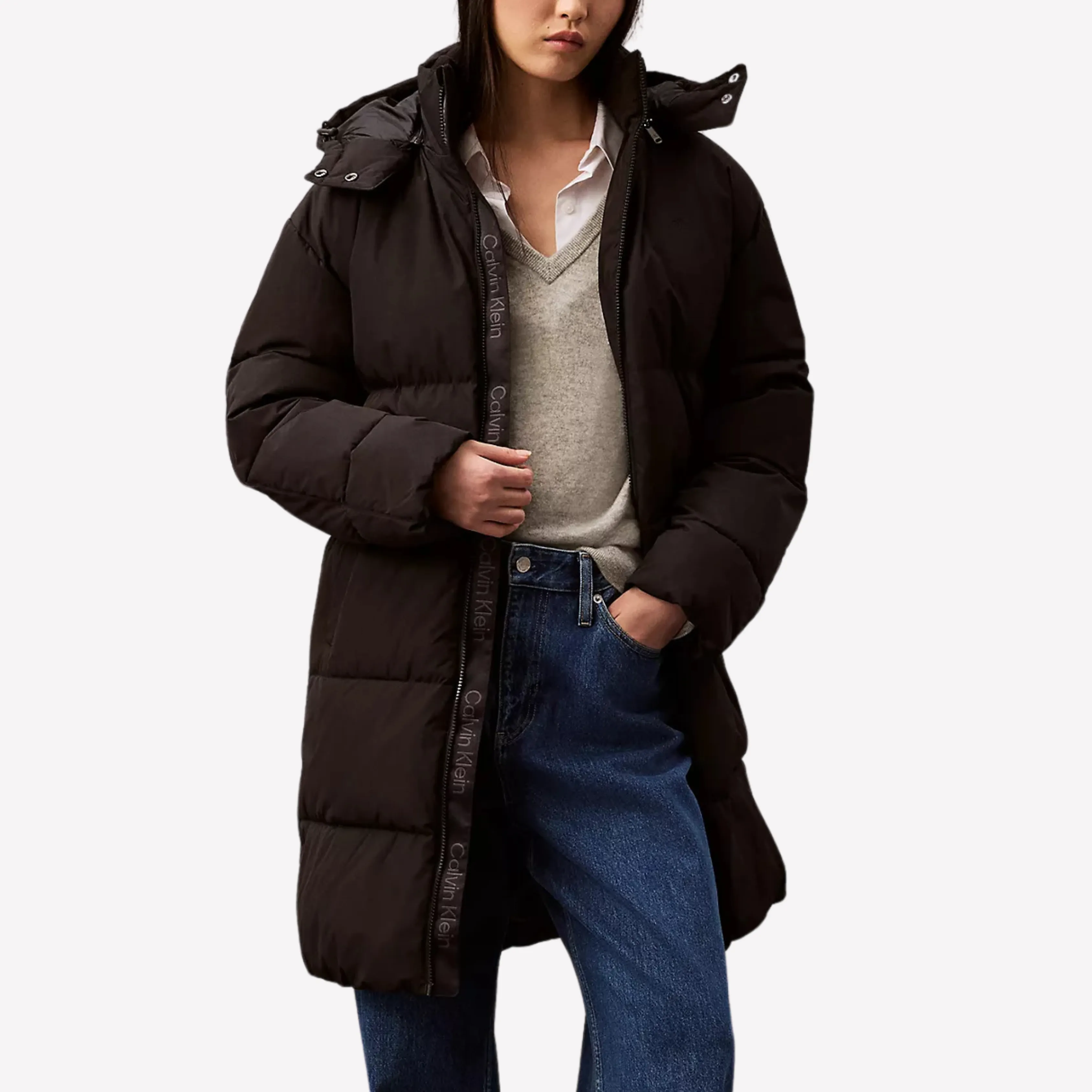 Calvin Klein Women Heavyweight Relaxed Puffer - Black B