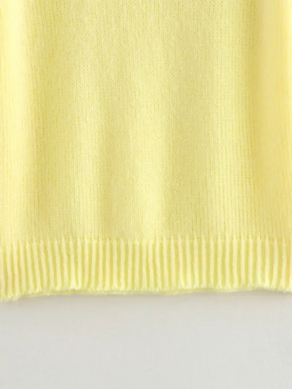 Casual Crew Neck Knit Top