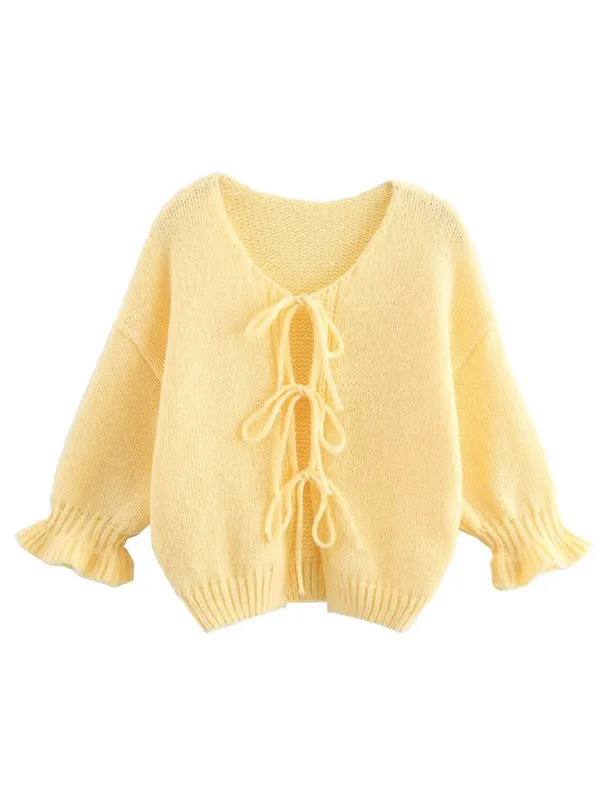 Casual Crew Neck Knit Top