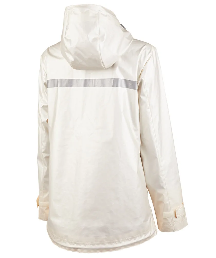Charles River New Englander Rain Jacket, Ivory Pearl