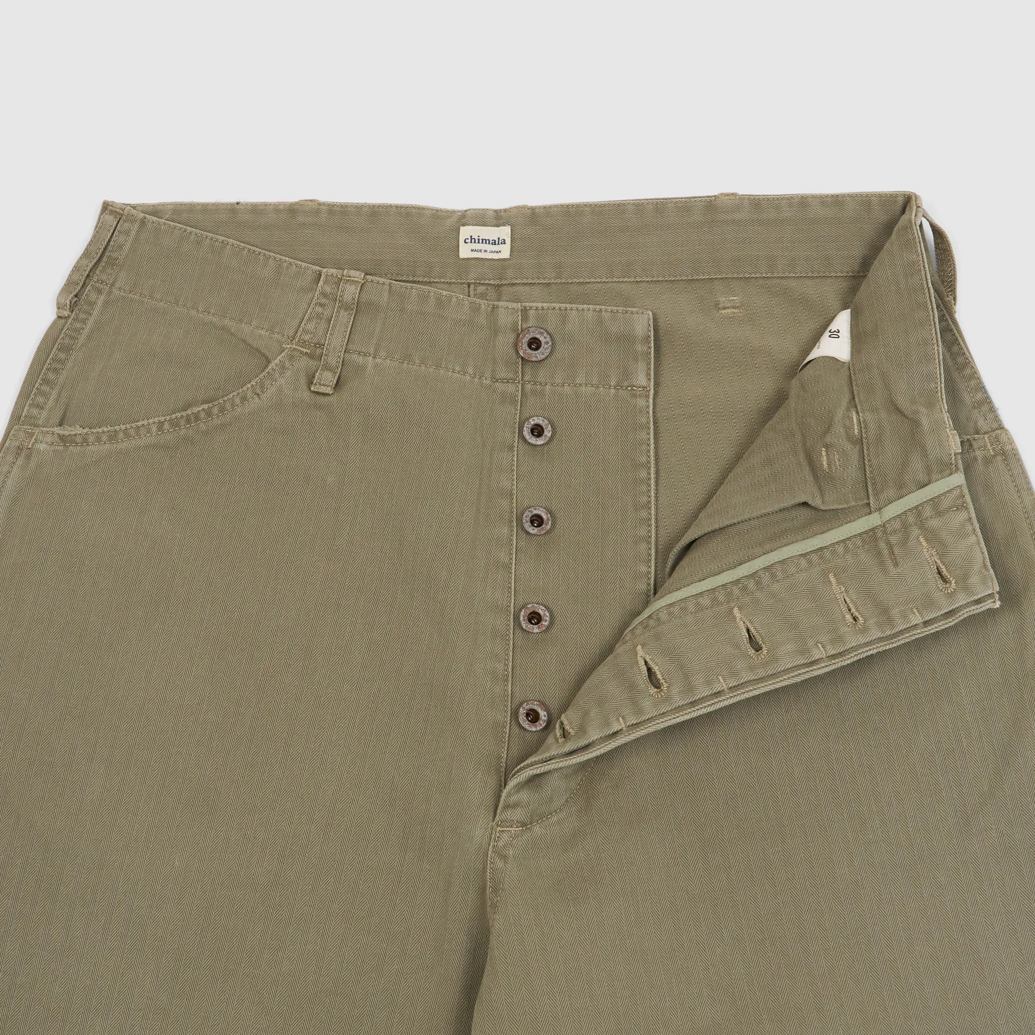 Chimala Herringbone Fatigue Chino Pants