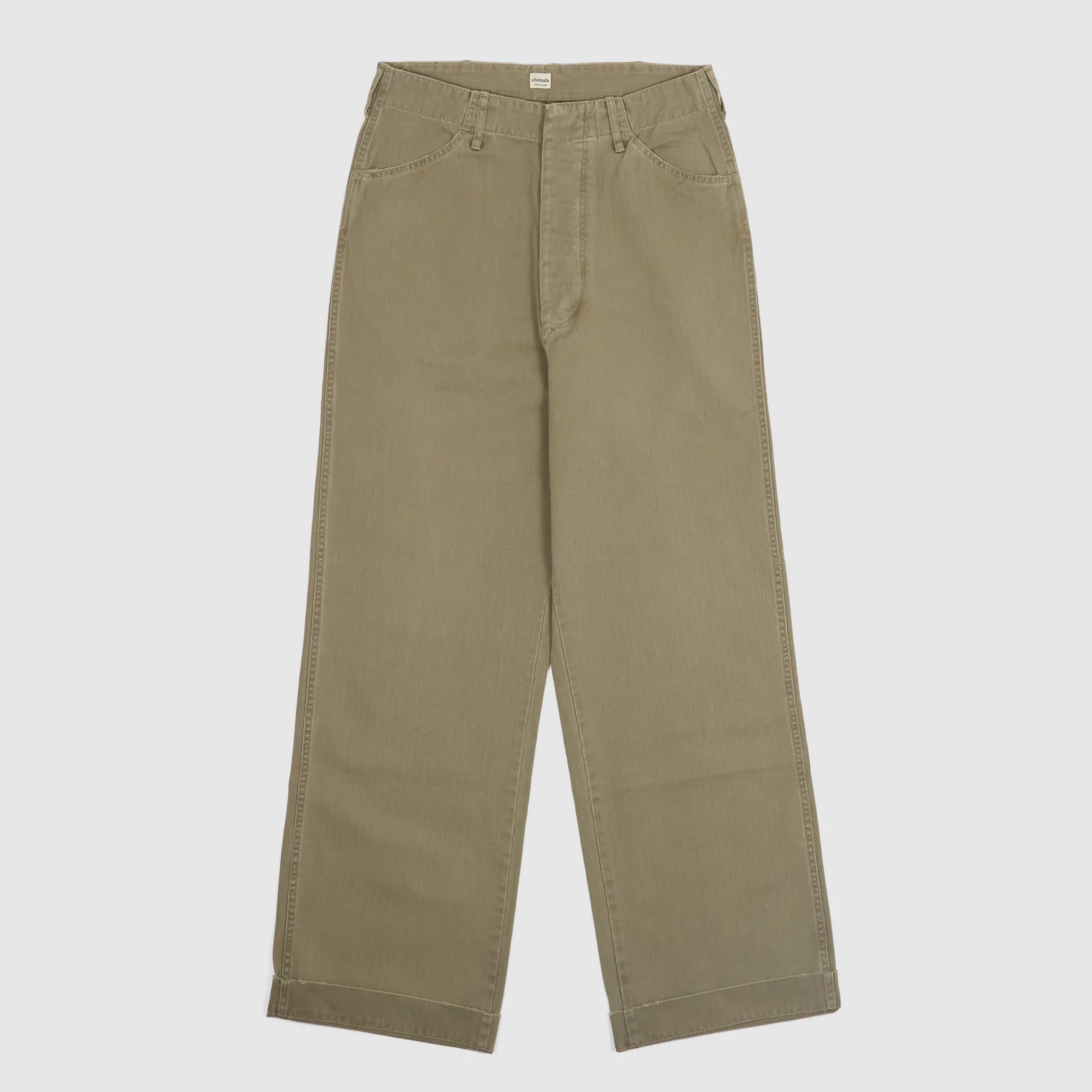 Chimala Herringbone Fatigue Chino Pants