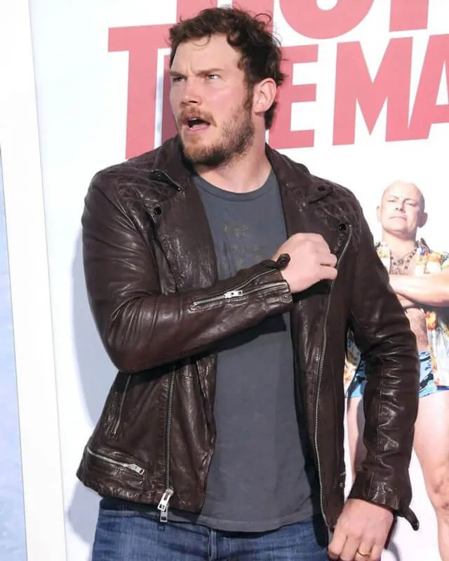 Chris Pratt Brown Leather Jacket
