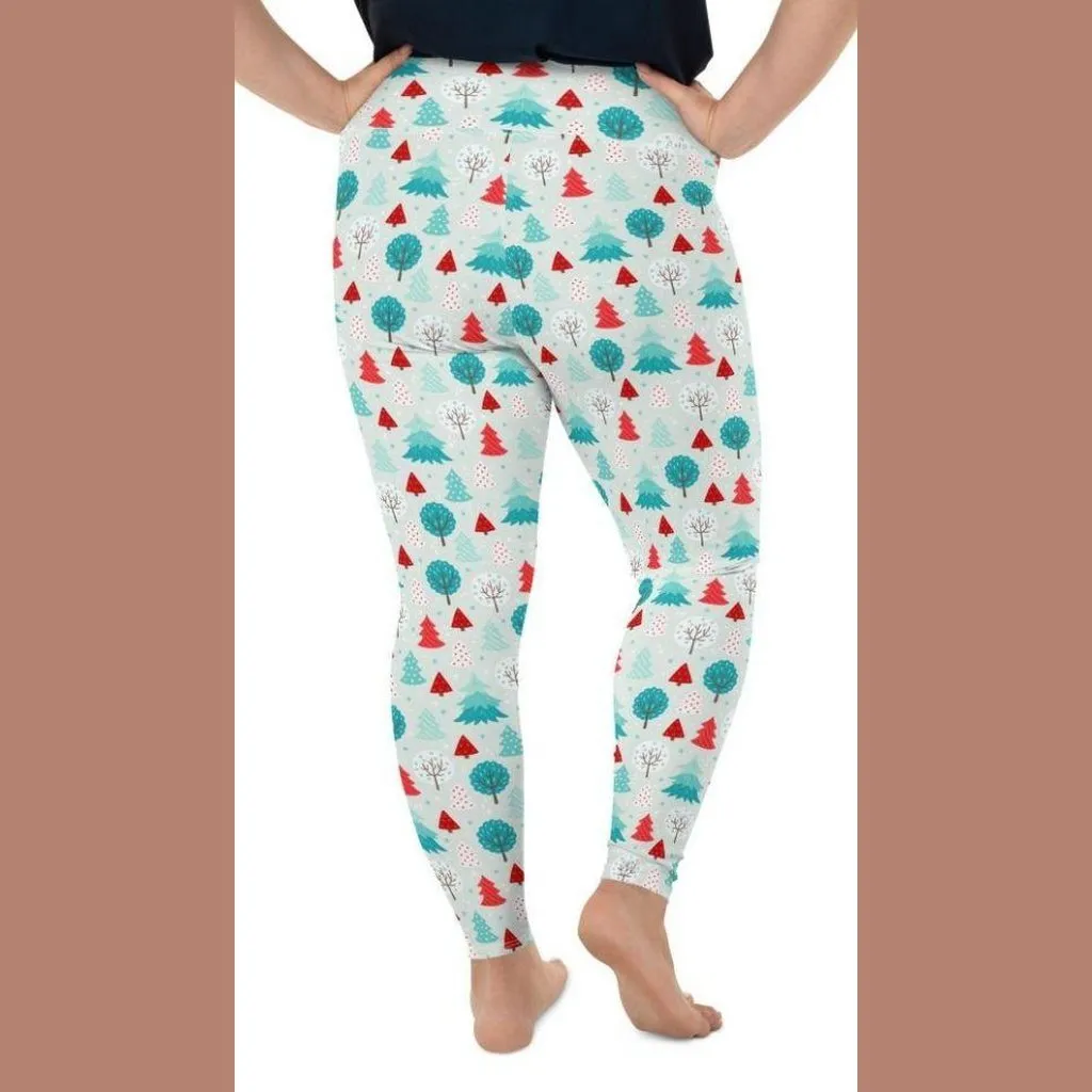 Christmas Forest Plus Size Leggings