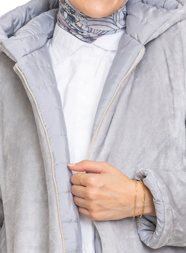 Cloud Long Double Face Jacket