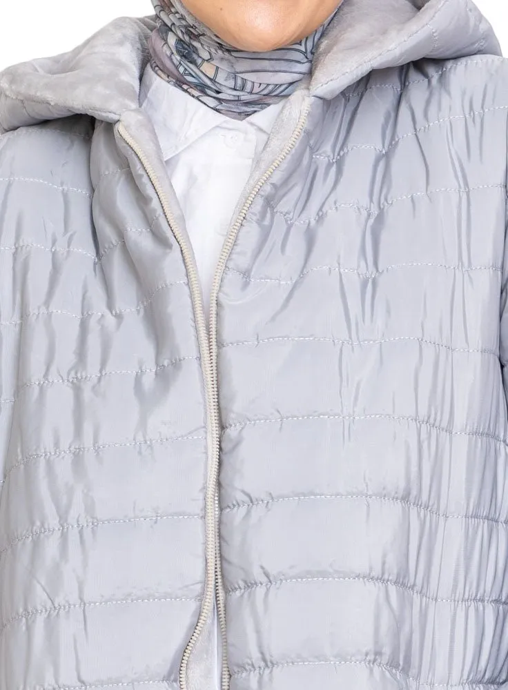 Cloud Long Double Face Jacket