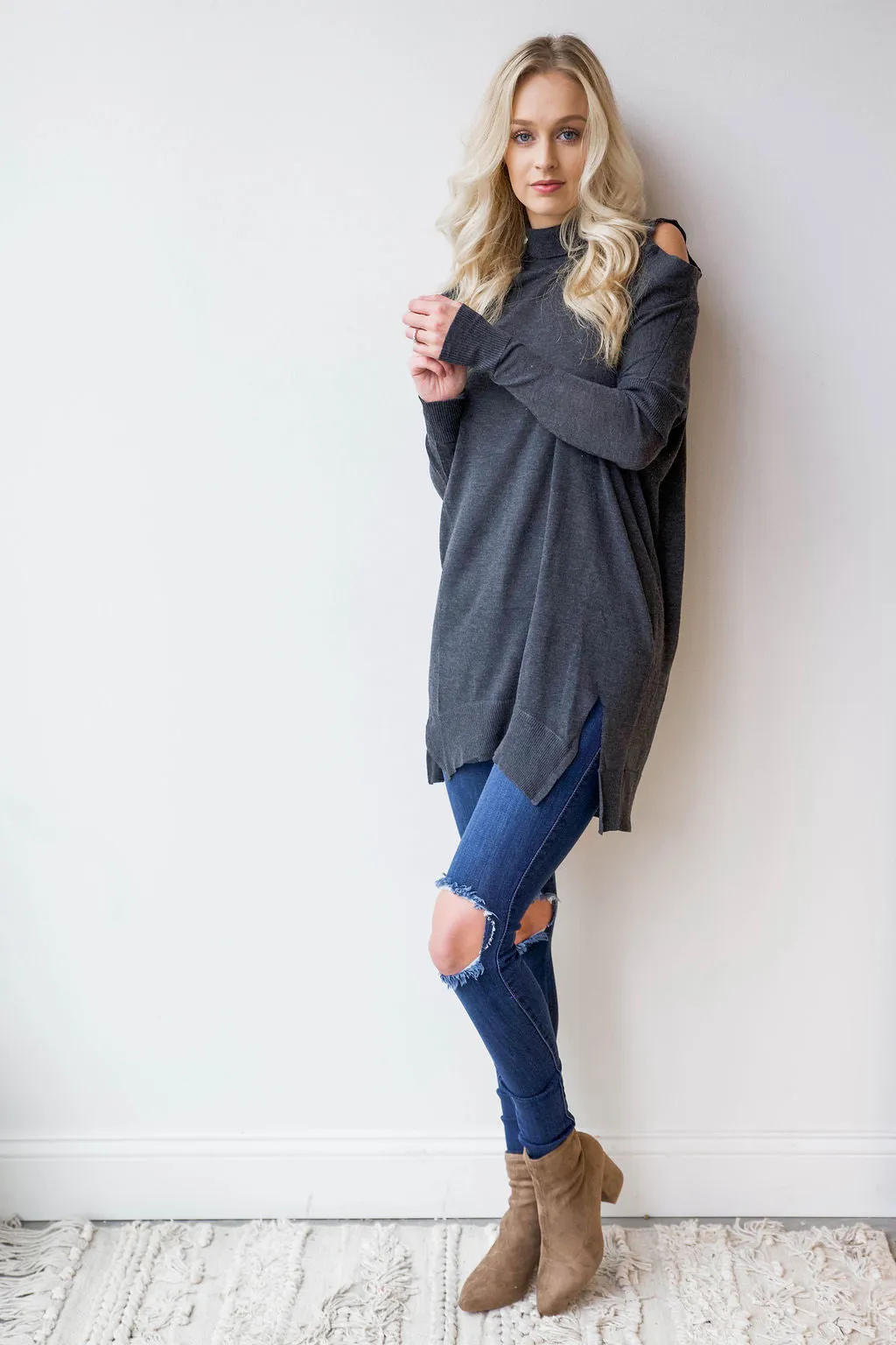 cold shoulder tunic/dress