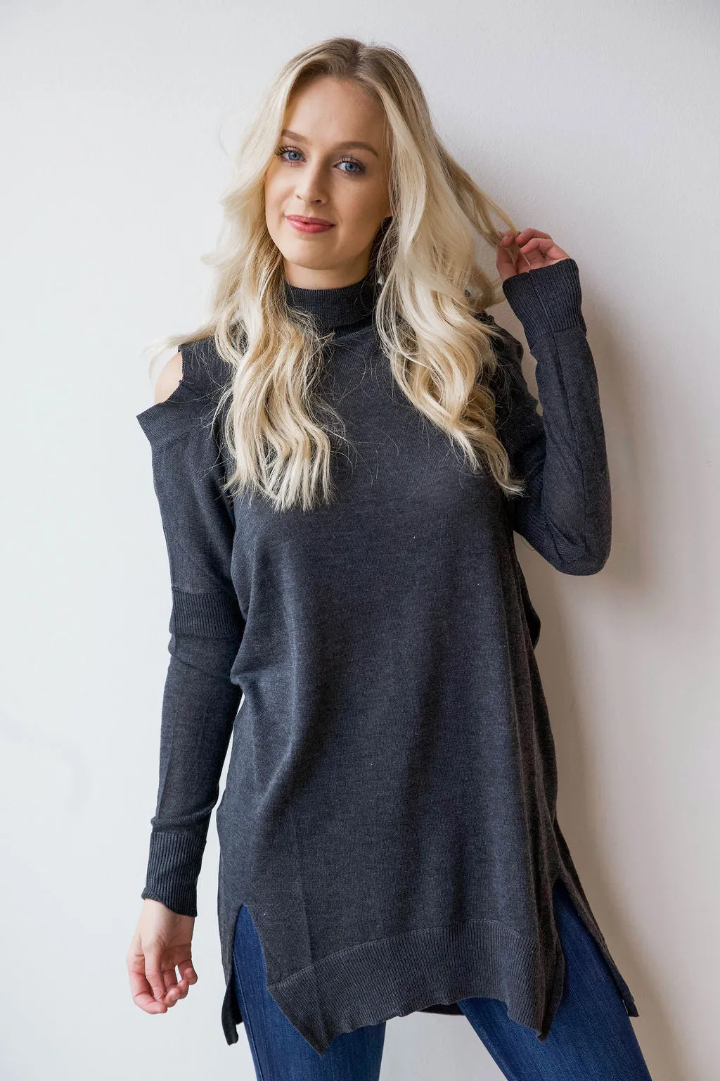 cold shoulder tunic/dress
