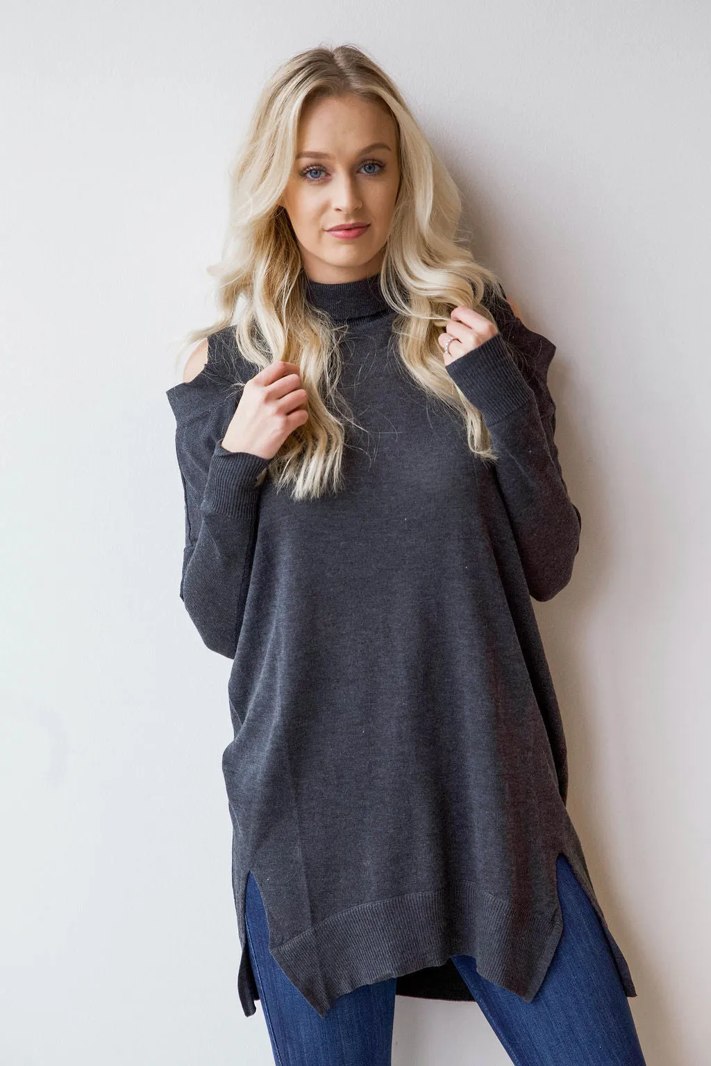 cold shoulder tunic/dress