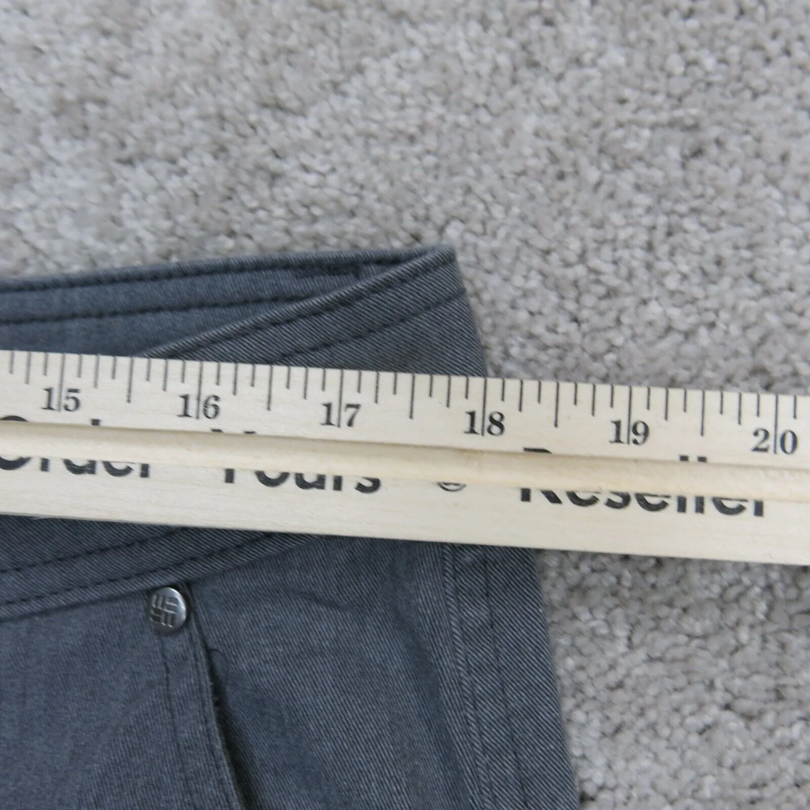 Columbia Mens Chino Pant Slim Straight Leg Mid Rise Pockets Blue Size 36W/34L