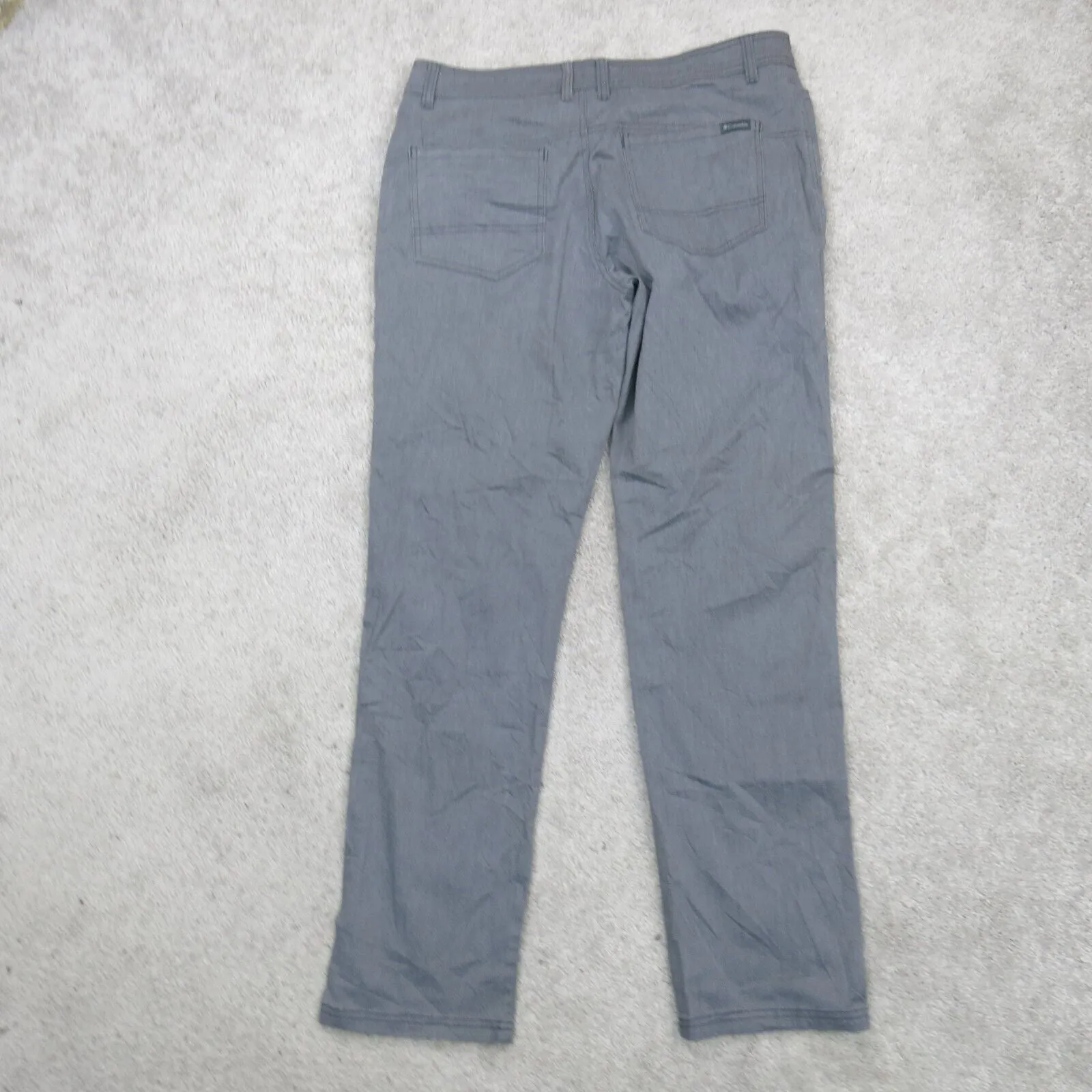 Columbia Mens Chino Pant Slim Straight Leg Mid Rise Pockets Blue Size 36W/34L