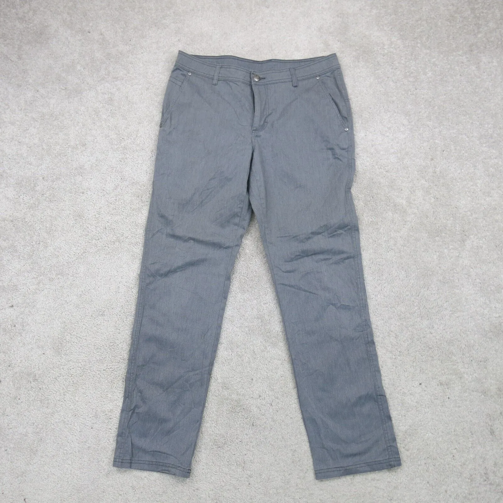 Columbia Mens Chino Pant Slim Straight Leg Mid Rise Pockets Blue Size 36W/34L
