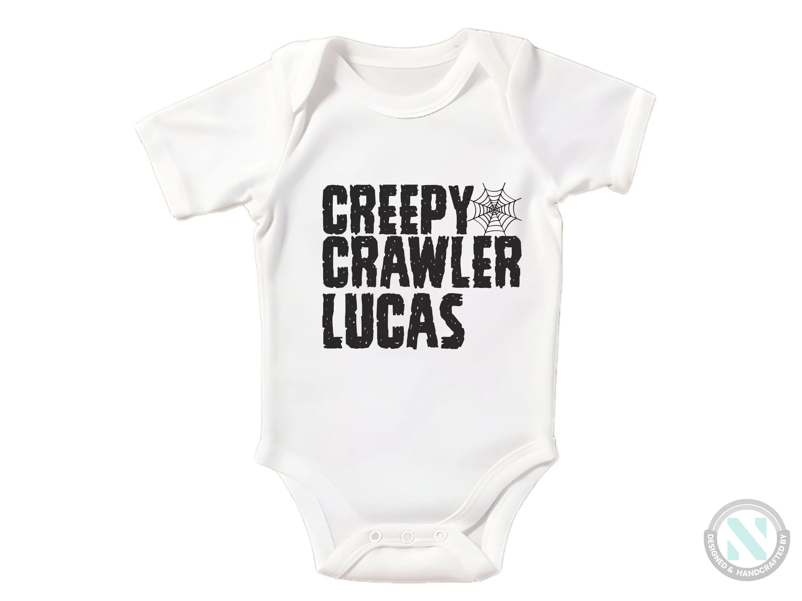 Custom Baby Name Halloween Baby Grow for Boys