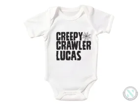 Custom Baby Name Halloween Baby Grow for Boys