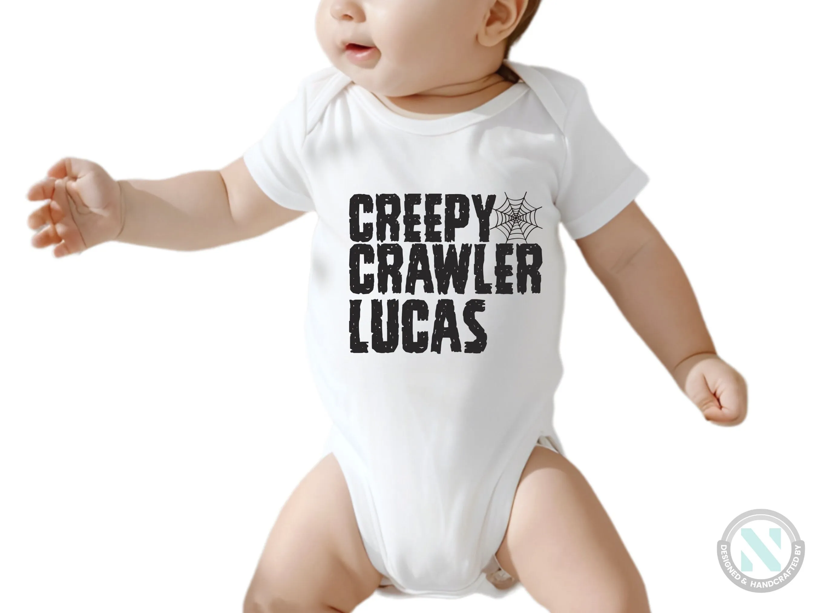 Custom Baby Name Halloween Baby Grow for Boys