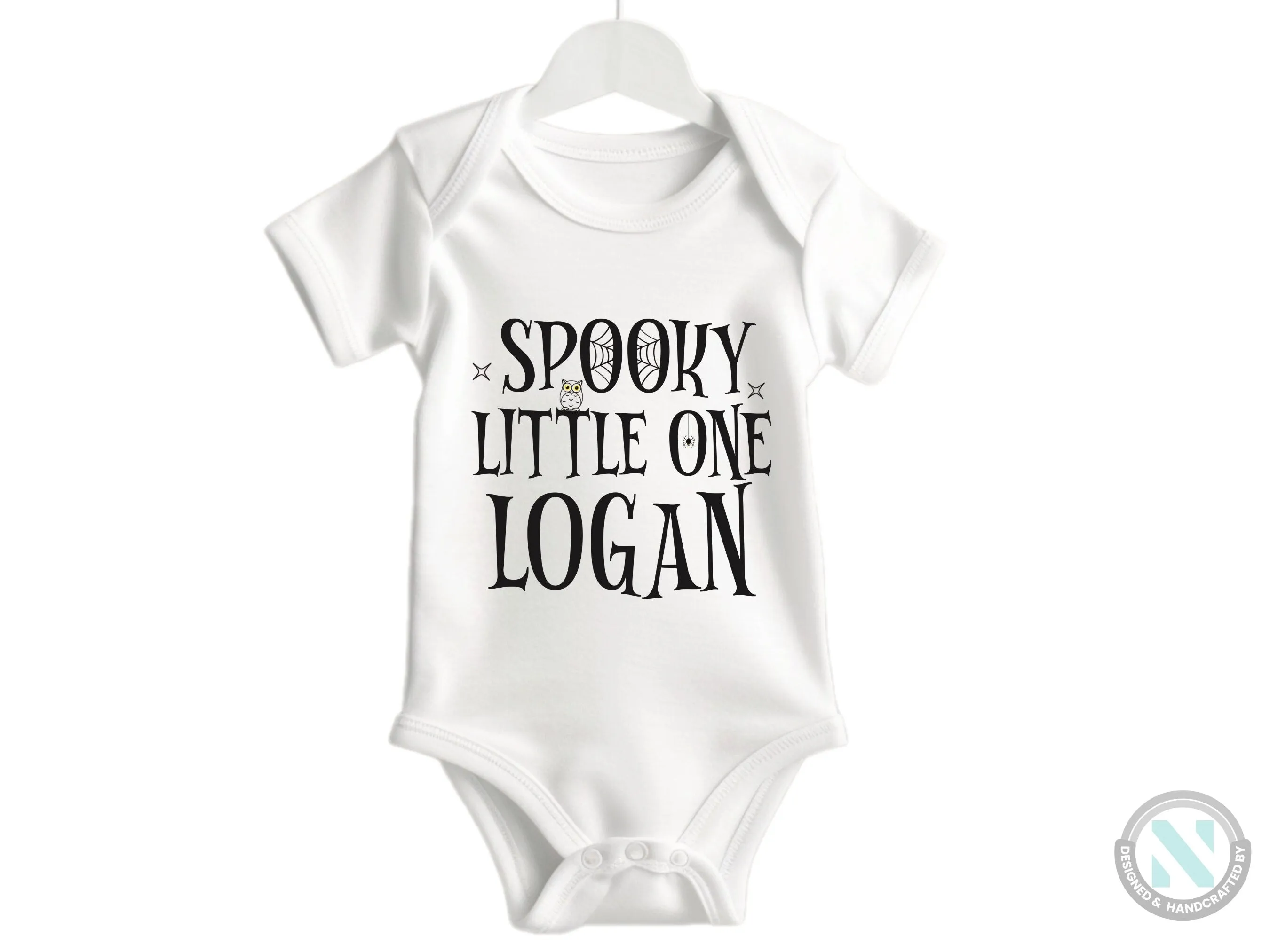 Custom My First Halloween Bodysuit Gift for Baby Boys with Spooky Little One