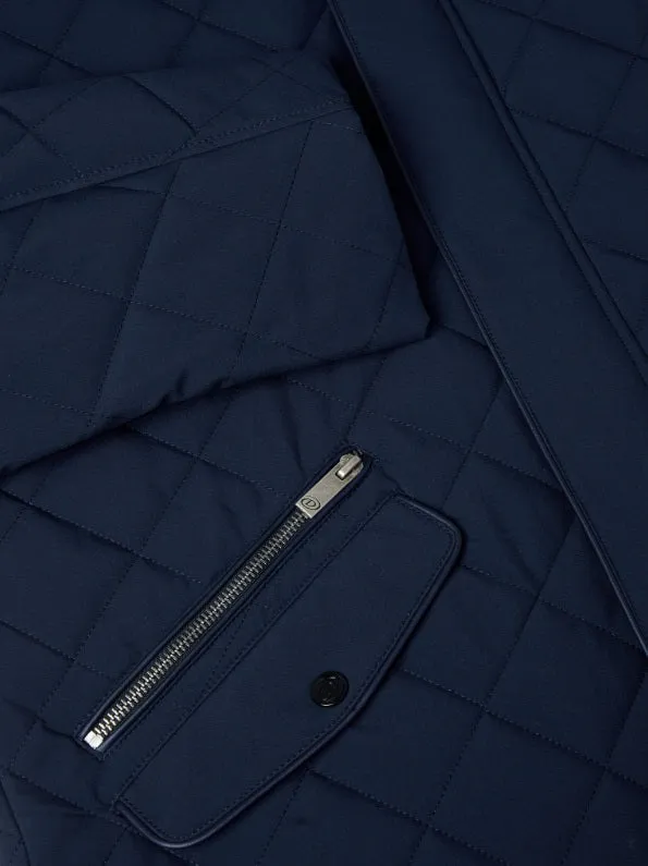 Douglas Wilson Water Repellent Casual Coat - Navy