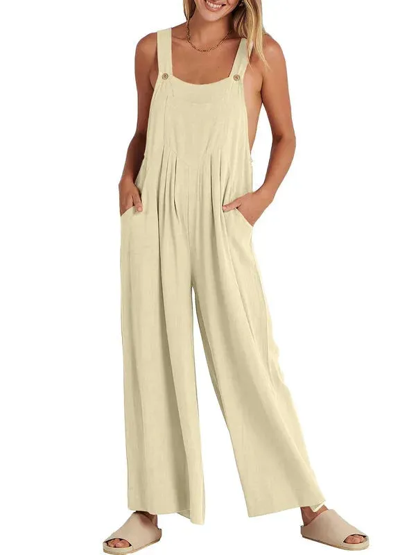 Elsie Linen Bloom Summer Jumpsuit