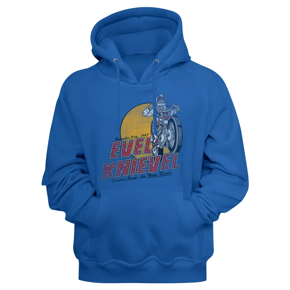 Evel Knievel Logo 2 Men's Sweatshirt with Hood