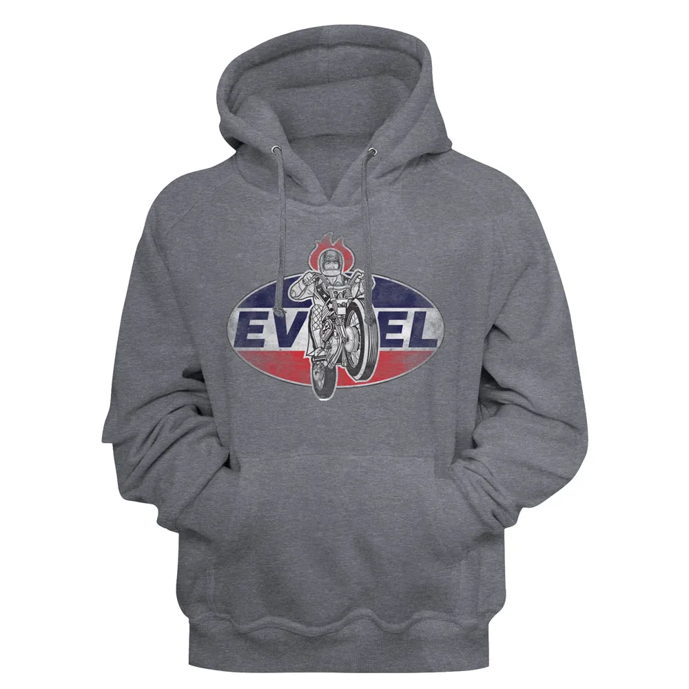 Evel Knievel Logo 2 Men's Sweatshirt with Hood