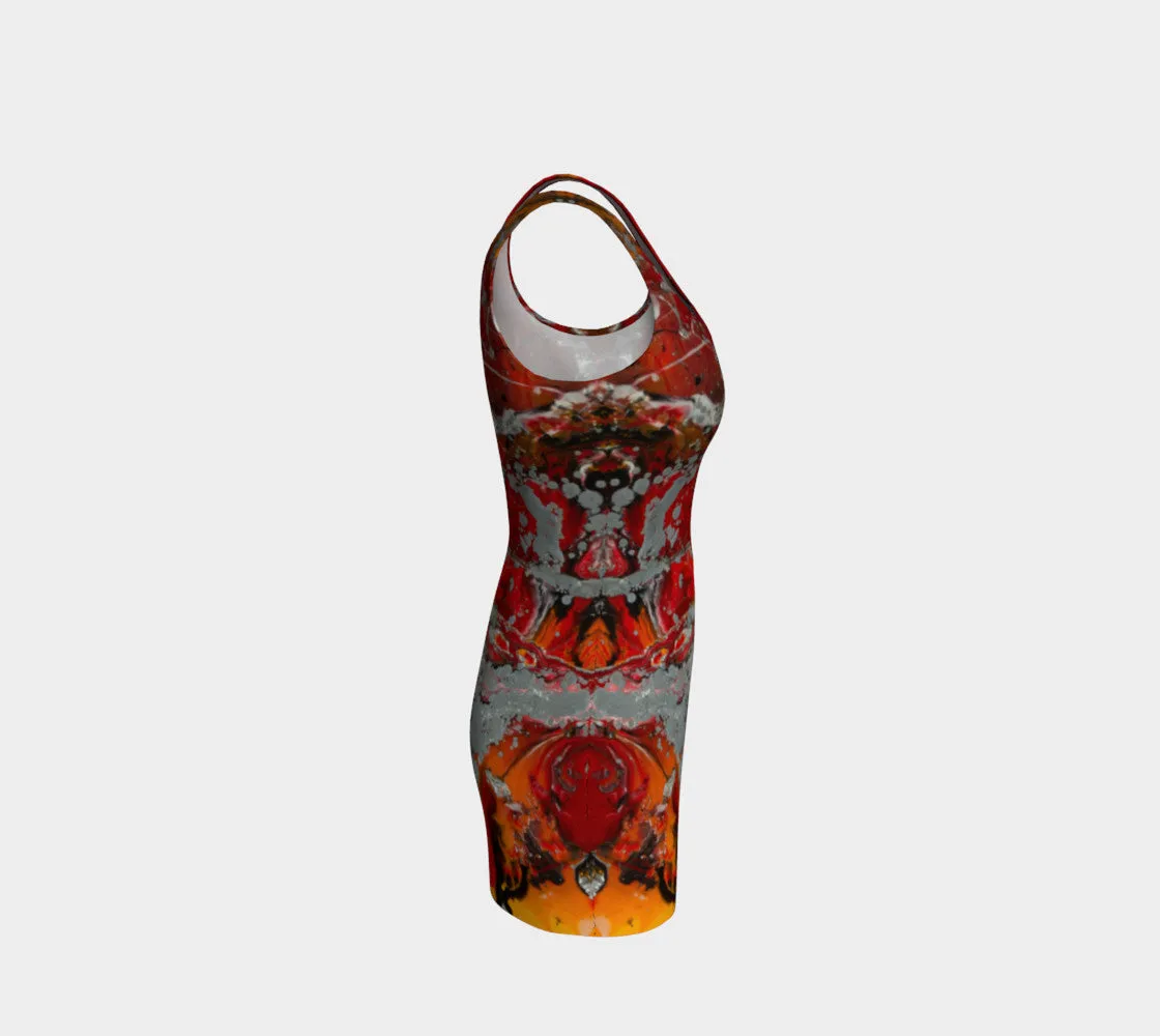 Fire Storm Fitted Dress