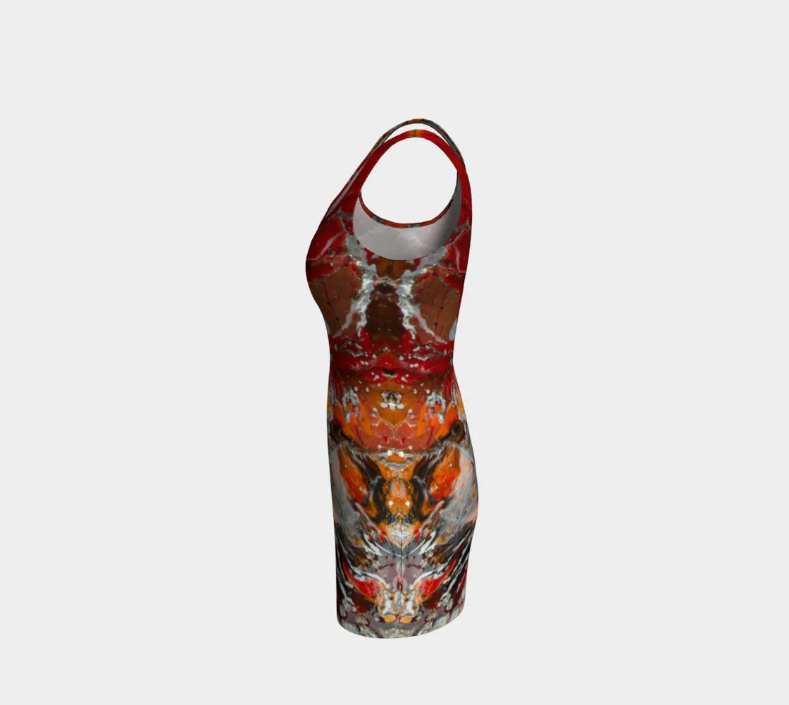 Fire Storm Fitted Dress
